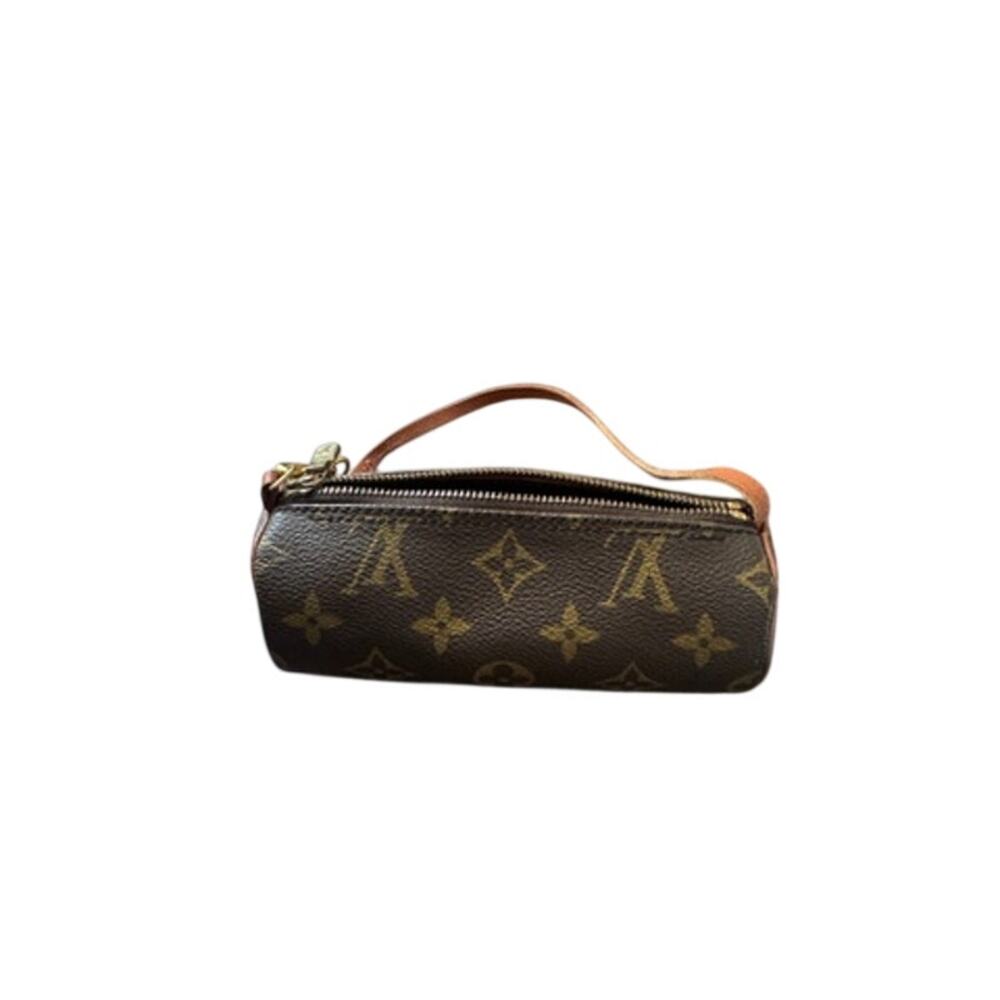 Louis Vuitton Papillon Pouch Mini Cylinder Handbag Monogram Brown - Picture 2 of 7